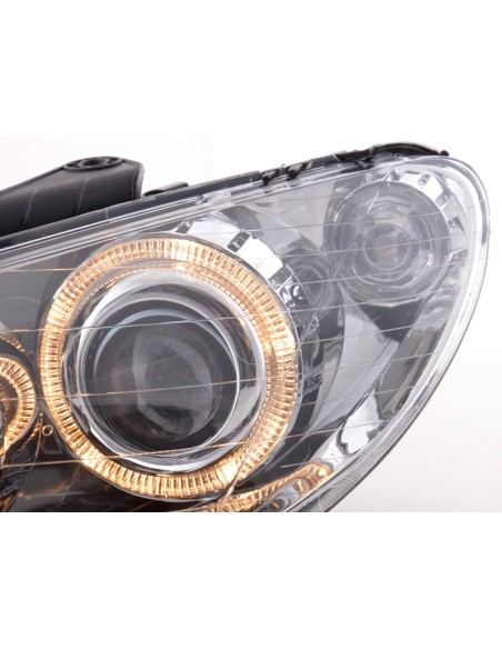 Fari anteriori Angel Eyes Peugeot 206 98-03 cromato
