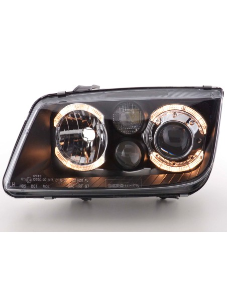 Faro Angel Eyes VW Bora tipo 1J 98-04 nero
