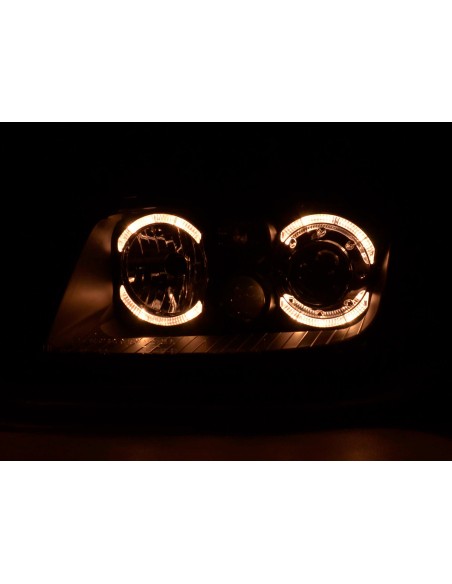 Faro Angel Eyes VW Bora tipo 1J 98-04 nero