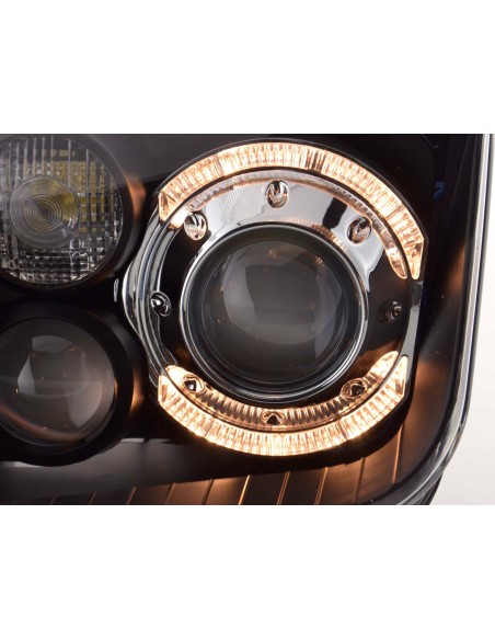 Faro Angel Eyes VW Bora tipo 1J 98-04 nero