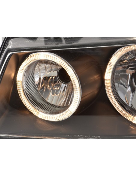Faro Angel Eyes tipo bus VW T4 97-02 nero
