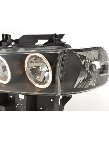 Faro Angel Eyes tipo bus VW T4 97-02 nero