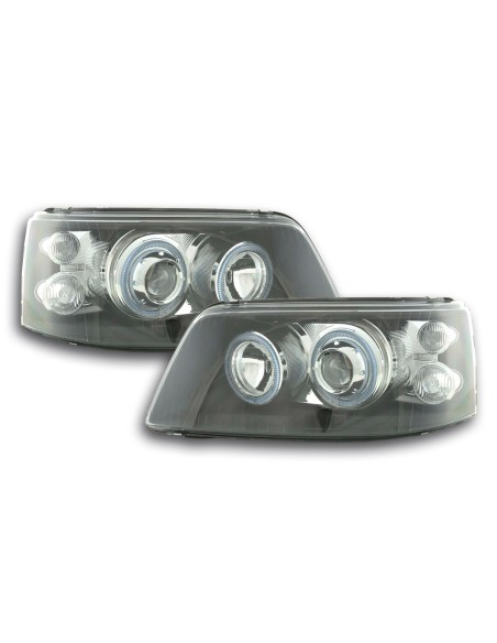 Faro Angel Eyes tipo bus VW T5 03-09 nero