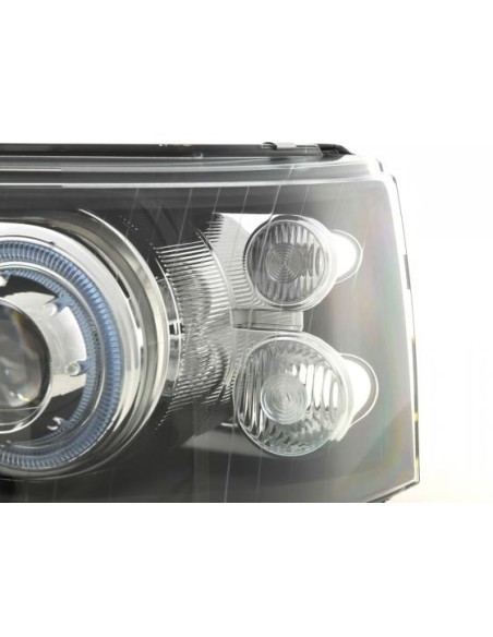 Faro Angel Eyes tipo bus VW T5 03-09 nero