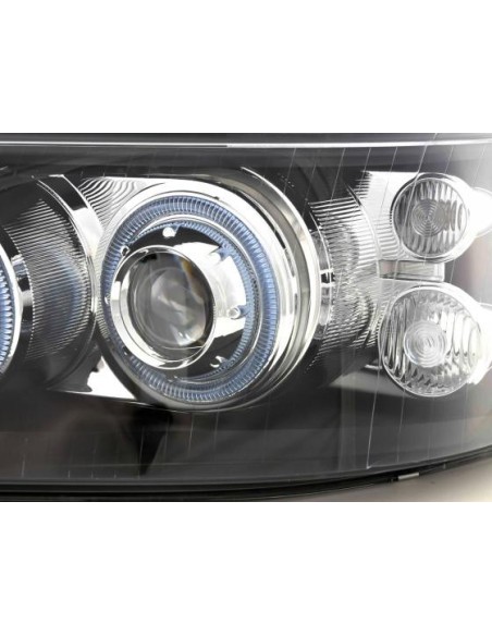 Faro Angel Eyes tipo bus VW T5 03-09 nero