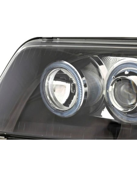 Faro Angel Eyes tipo bus VW T5 03-09 nero
