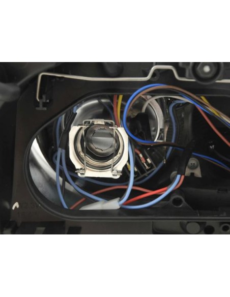 Faro Angel Eyes tipo bus VW T5 03-09 nero