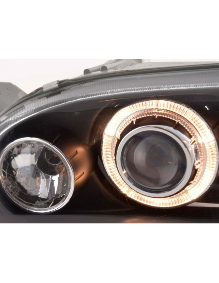 Faro Angel Eyes VW Golf 3 tipo 1HXO, 1 EXO 91-97 nero