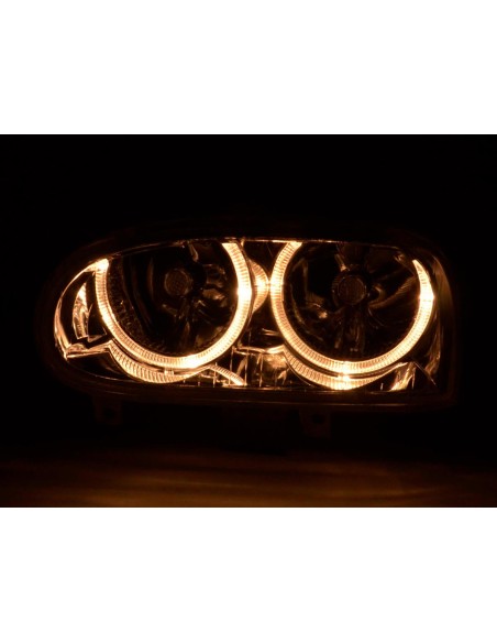 Faro Angel Eyes VW Golf 3 tipo 1HXO, 1 EXO 91-97 cromato