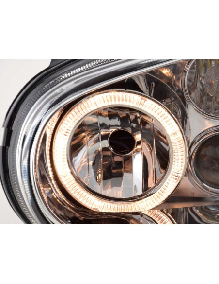 Faro Angel Eyes VW Golf 4 tipo 1J 98-03 cromato
