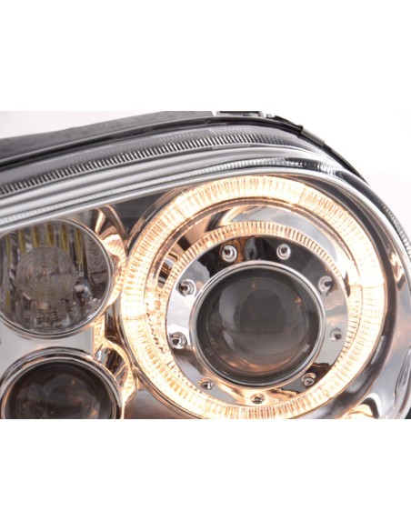Faro Angel Eyes VW Golf 4 tipo 1J 98-03 cromato
