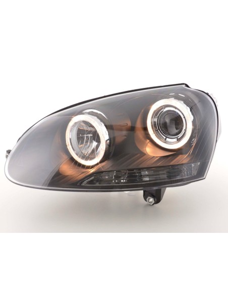 Faro Angel Eyes VW Golf 5 tipo 1K 03-08 nero