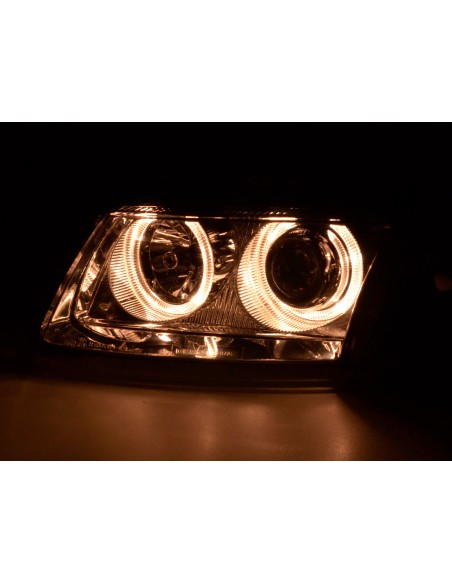 Faro Angel Eyes VW Passat tipo 3B 97-00 cromato