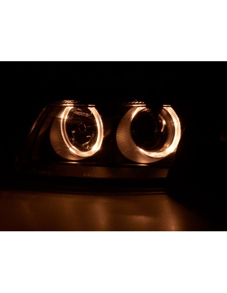 Faro Angel Eyes VW Passat tipo 3B 97-00 nero