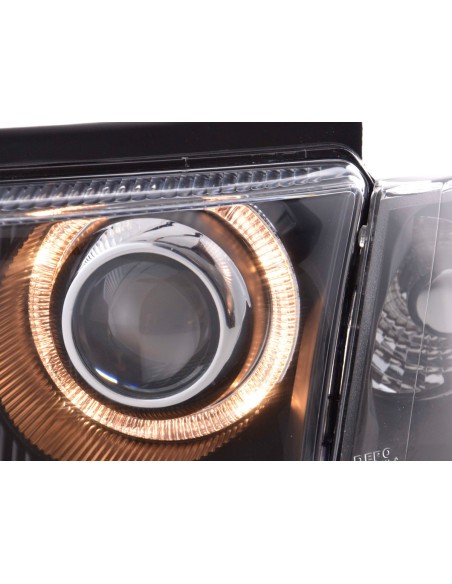 Faro Angel Eyes VW Passat tipo 3B 97-00 nero