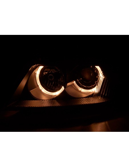 Faro Angel Eyes VW Passat tipo 3BG 00-05 nero