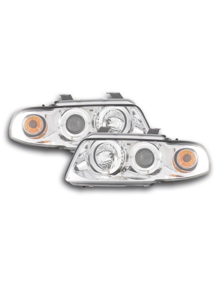 Set di fari Audi A4 tipo B5 95-99 cromato
