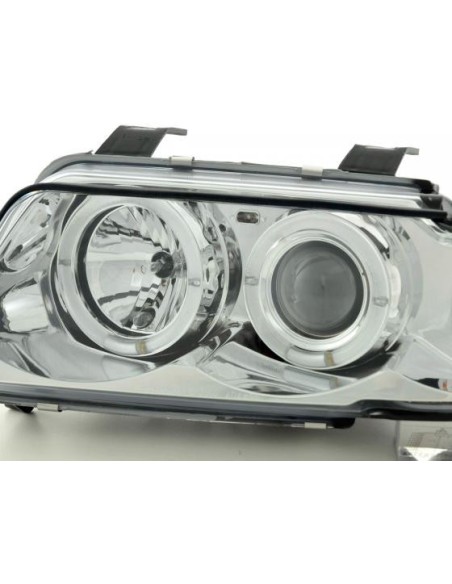 Set di fari Audi A4 tipo B5 99-01 cromato