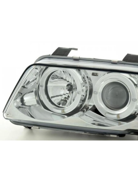 Set di fari Audi A4 tipo B5 99-01 cromato