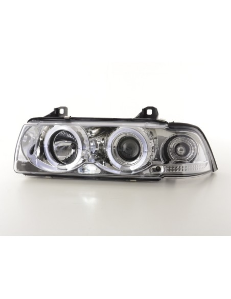 Set faro BMW Serie 3 Coupé tipo E36 92-98 cromato