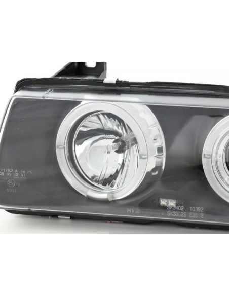 Set di fari per BMW Serie 3 Coupe tipo E36 92-98 nero