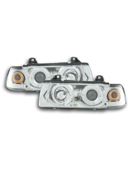 Set faro BMW Serie 3 Limo tipo E36 92-98 cromato