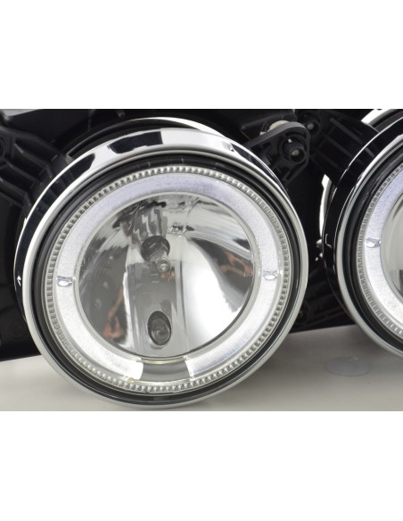 Set faro BMW serie 5 tipo E34 88-94 cromato