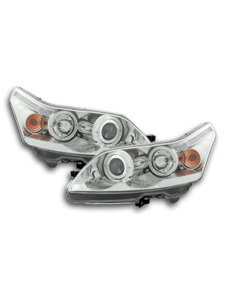 Set faro Citroen C4 3 porte / 5 porte. Tipo L 04- cromato