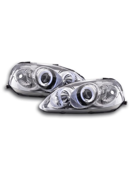 Set faro Honda Civic Coupe / Civic 2/3/4 porte. 99-00 cromato