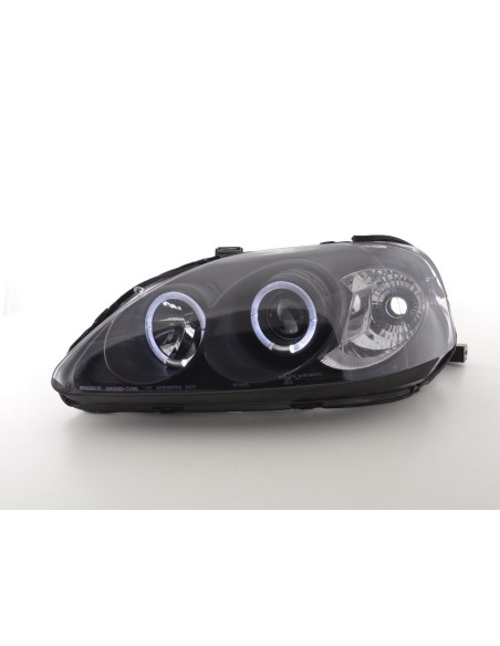 Set faro Honda Civic Coupe / Civic 4 porte. 99-00 nero