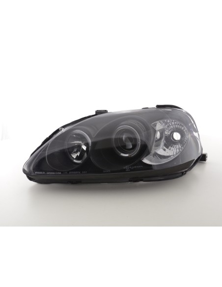 Set faro Honda Civic Coupe / Civic 4 porte. 99-00 nero