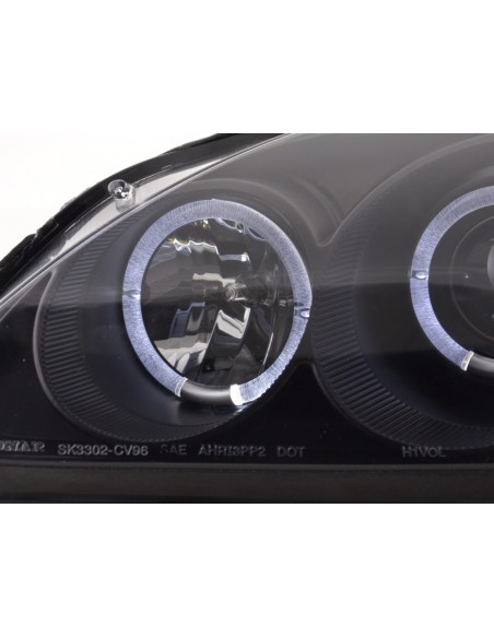 Set faro Honda Civic Coupe / Civic 4 porte. 99-00 nero
