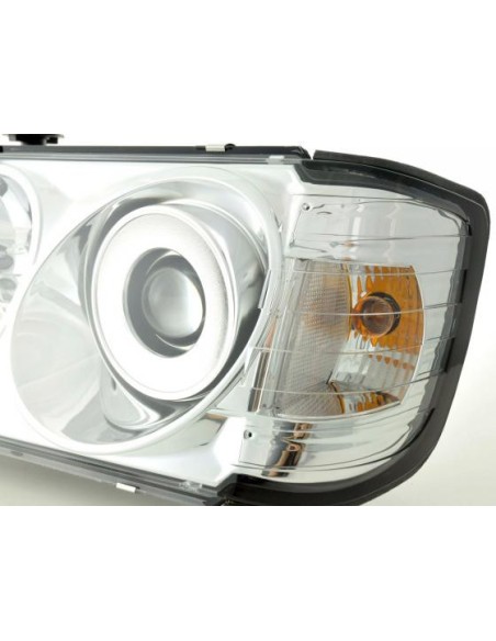 Set fari Mercedes Classe E tipo W124 94-96 cromato