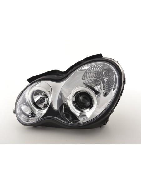 Set fari Mercedes Classe C tipo W203 00-07 cromato
