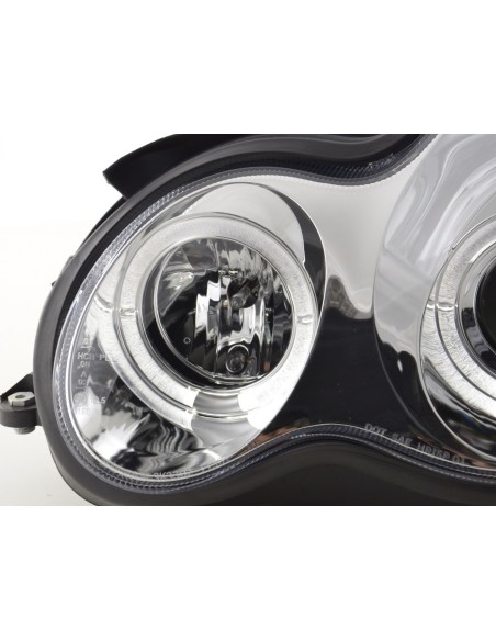 Set fari Mercedes Classe C tipo W203 00-07 cromato