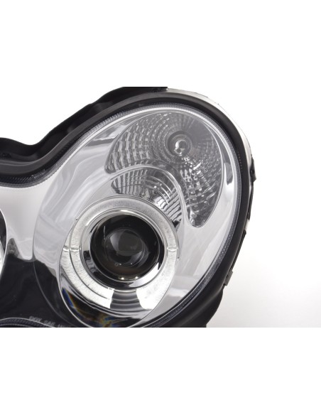 Set fari Mercedes Classe C tipo W203 00-07 cromato