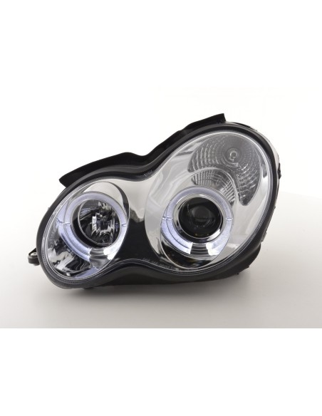 Set fari Mercedes Classe C tipo W203 00-07 cromato