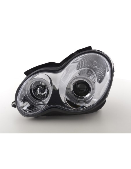 Set fari Mercedes Classe C tipo W203 00-07 cromato