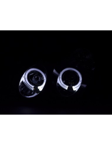 Set faro Mercedes Classe C tipo W203 00-07 cromato per guida a destra