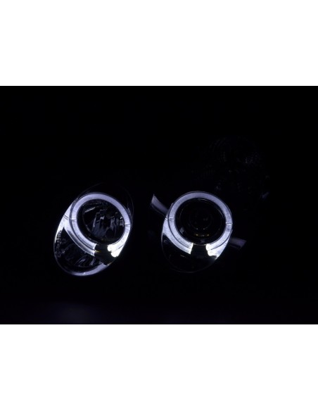 Set faro Mercedes Classe C tipo W203 00-07 cromato per guida a destra