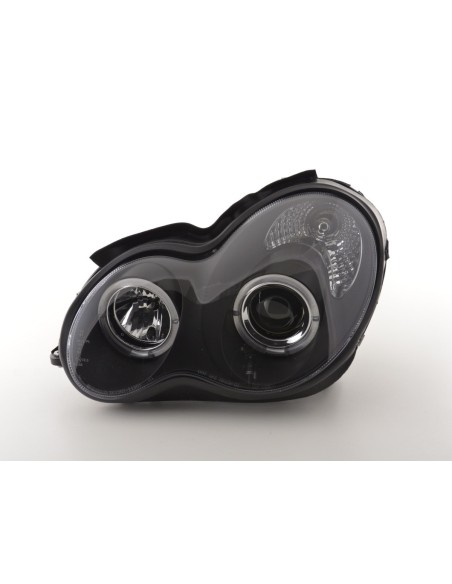 Kit fari Mercedes Classe C tipo W203 00-07 nero per guida a destra
