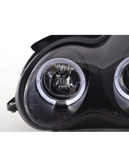 Kit fari Mercedes Classe C tipo W203 00-07 nero per guida a destra