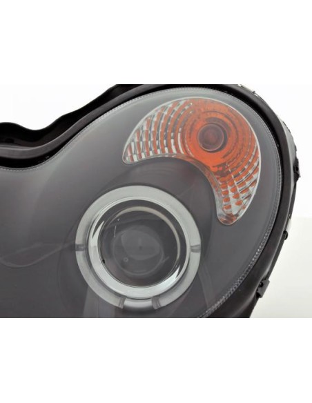 Kit fari Mercedes Classe C tipo W203 00-07 nero per guida a destra