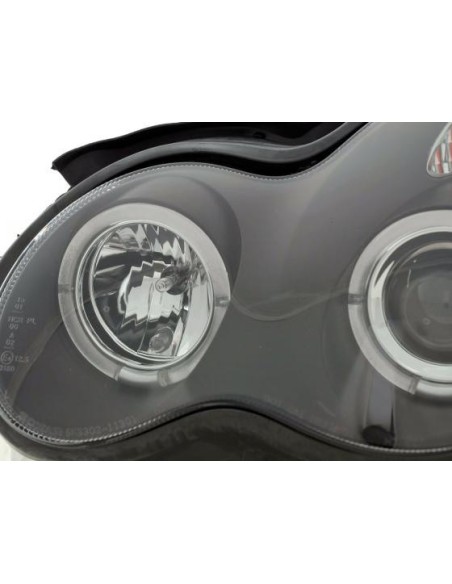Kit fari Mercedes Classe C tipo W203 00-07 nero per guida a destra