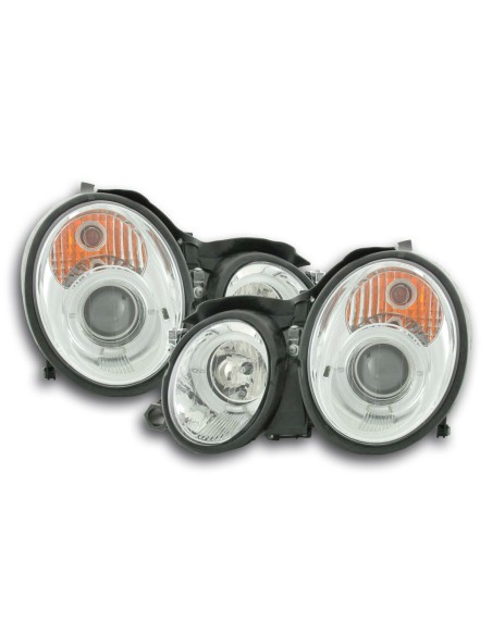 Set faro Mercedes CLK tipo W208 98-02 cromato