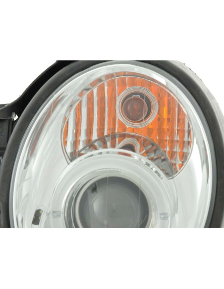 Set faro Mercedes CLK tipo W208 98-02 cromato