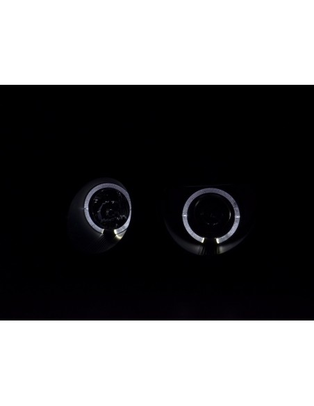Faro Angel Eyes Mercedes Classe E tipo W210 95-98 nero