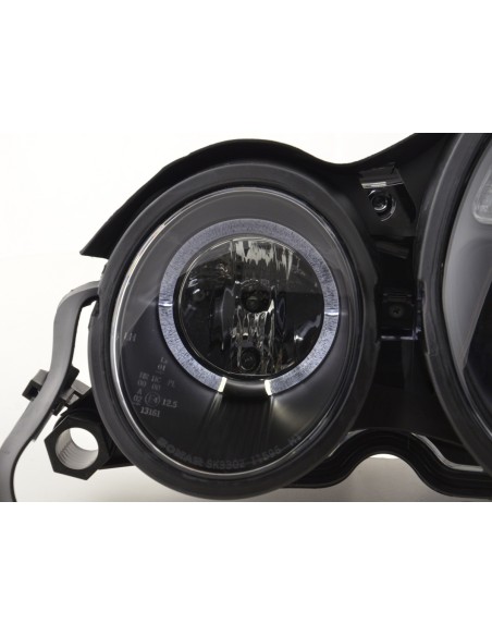 Faro Angel Eyes Mercedes Classe E tipo W210 95-98 nero