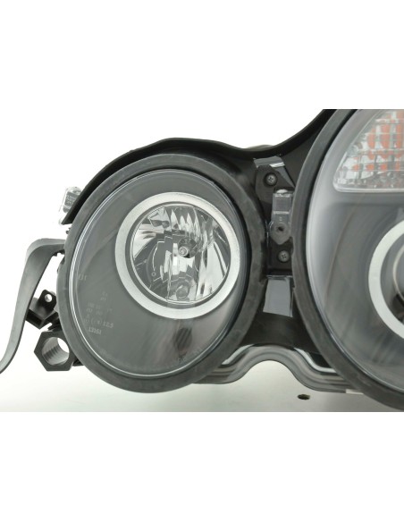 Set faro Mercedes Classe E tipo W210 99-01 nero