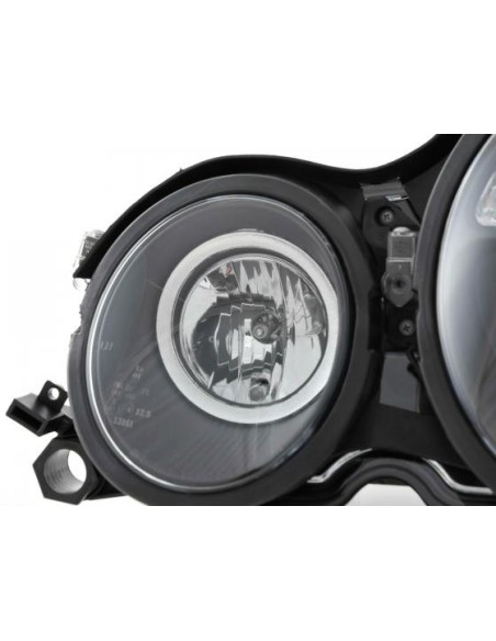 Set faro Mercedes Classe E tipo W210 99-01 nero per guida a destra